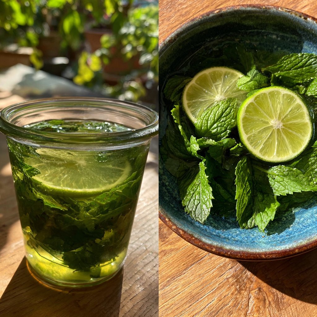 Spring Drinks With Mint And Lime