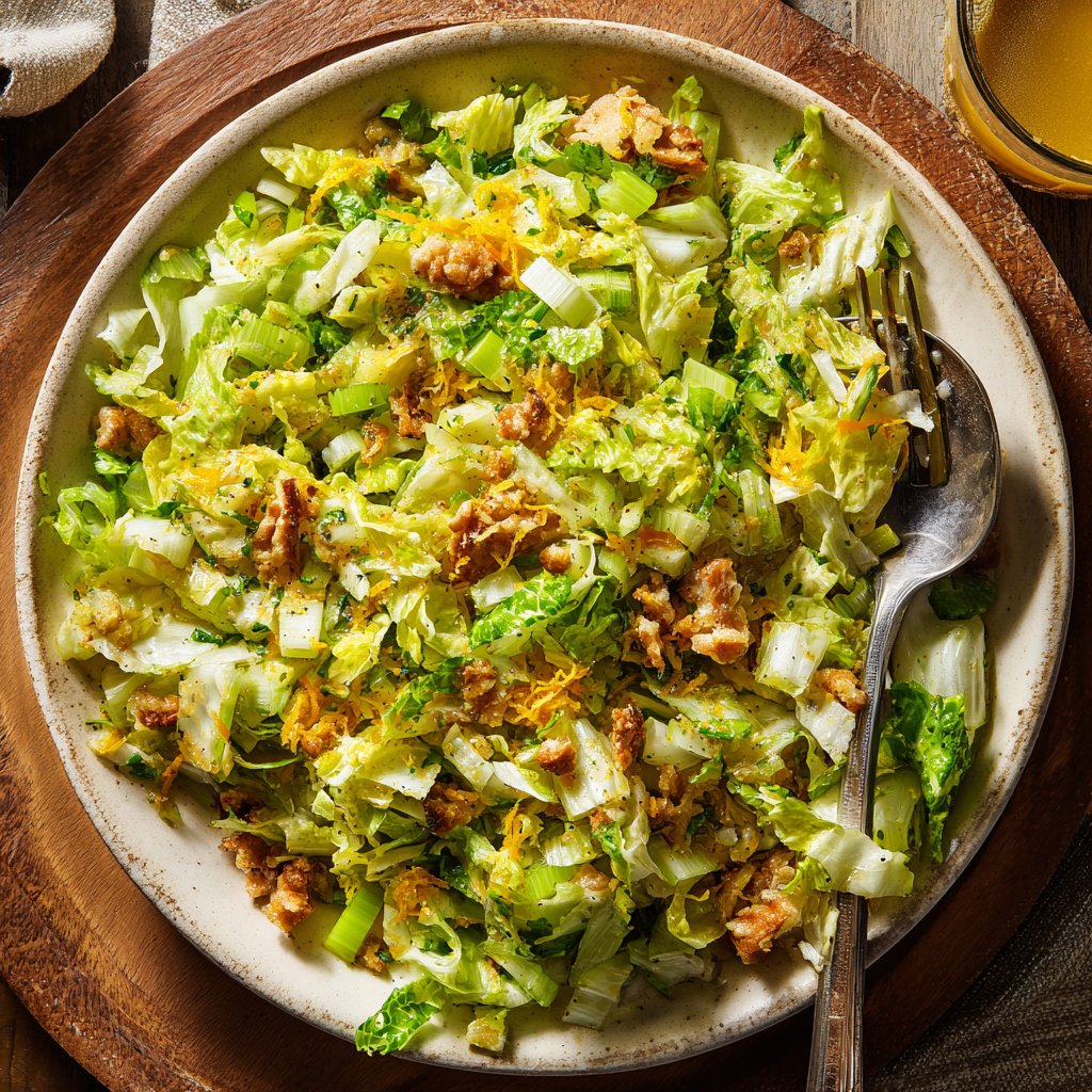 Crunchy Celery Salad With Lemon Dressing