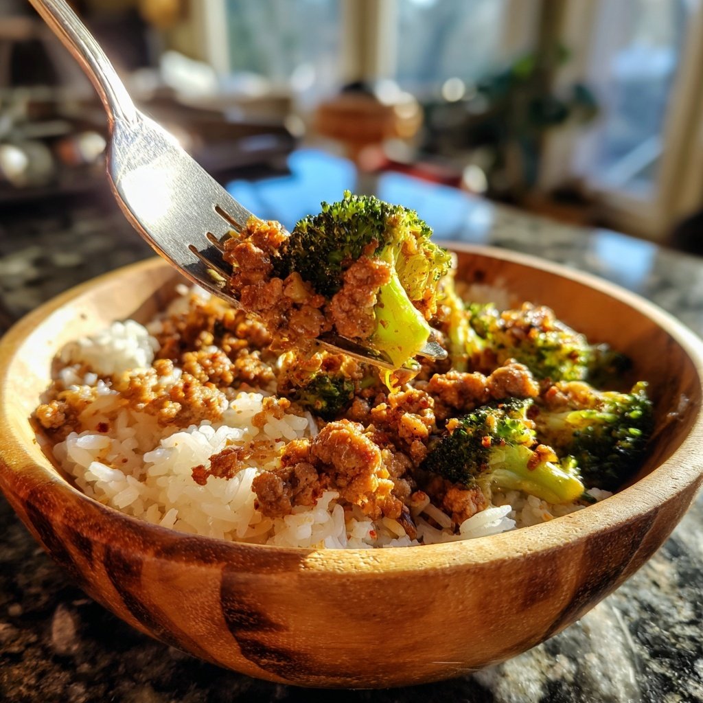 High Protein Turkey And Rice Bowl