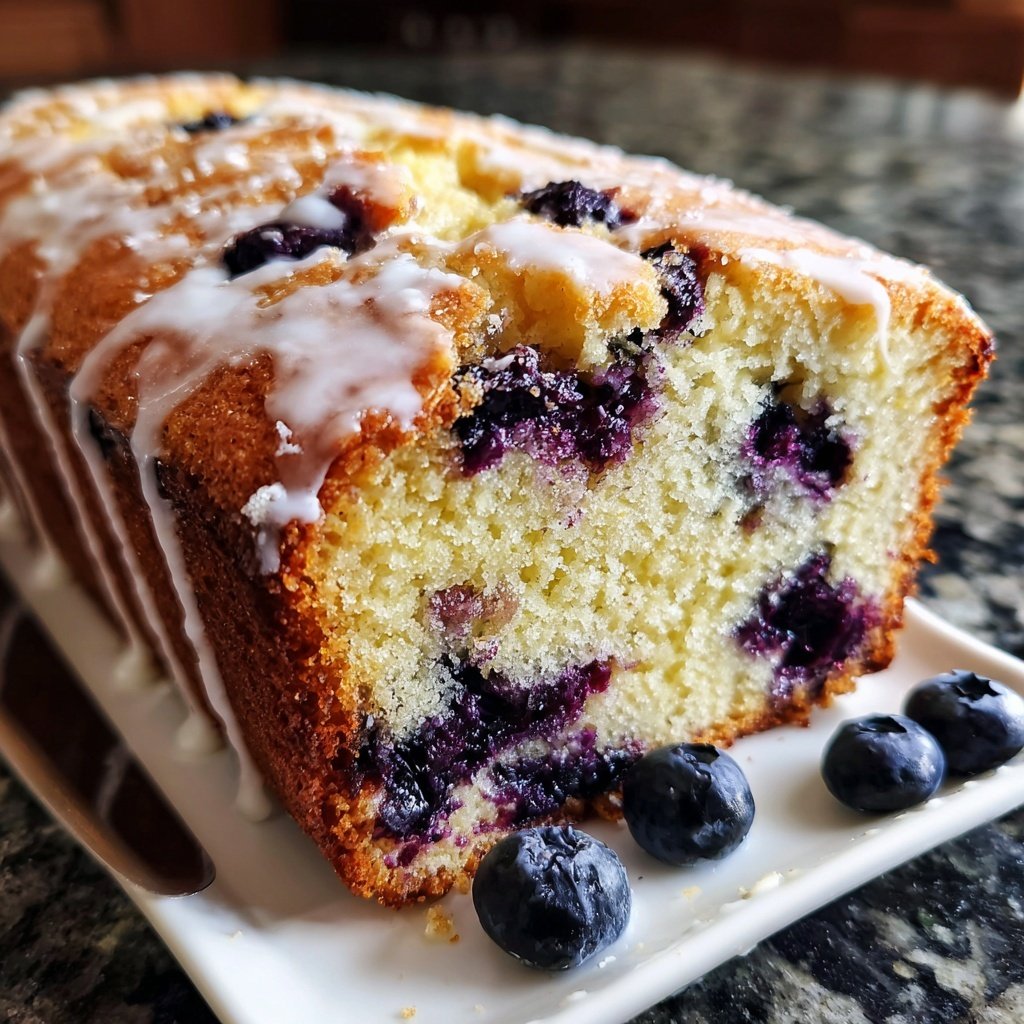 Baking & Desserts Lemon Blueberry Loaf Cake