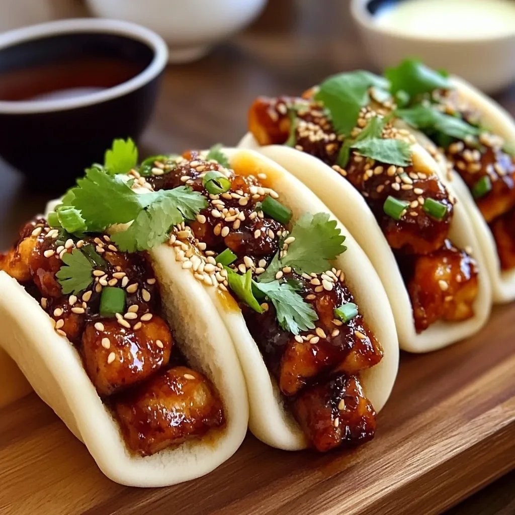 Korean Chicken Bao Buns