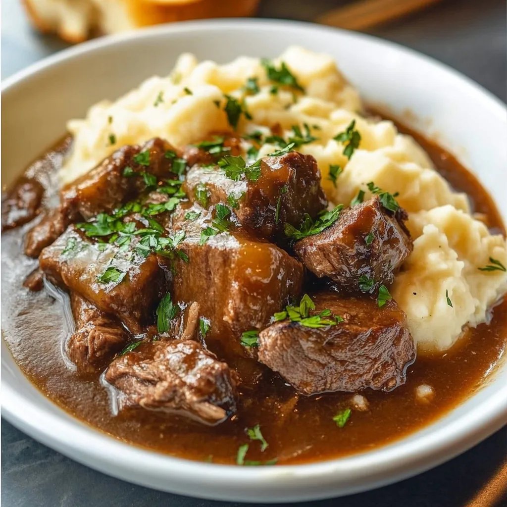 Easy Slow Cooker Beef Manhattan