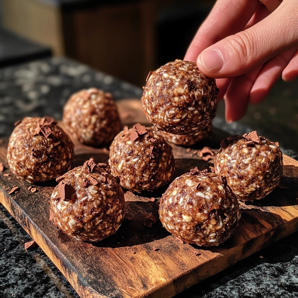 Protein Balls with Cocoa Nibs