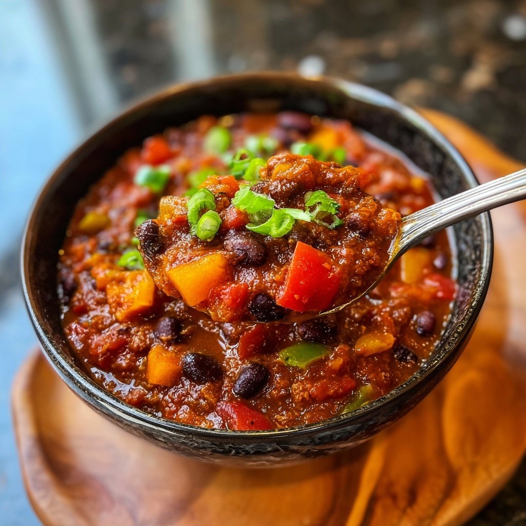 Healthy Crockpot Vegetable Chili