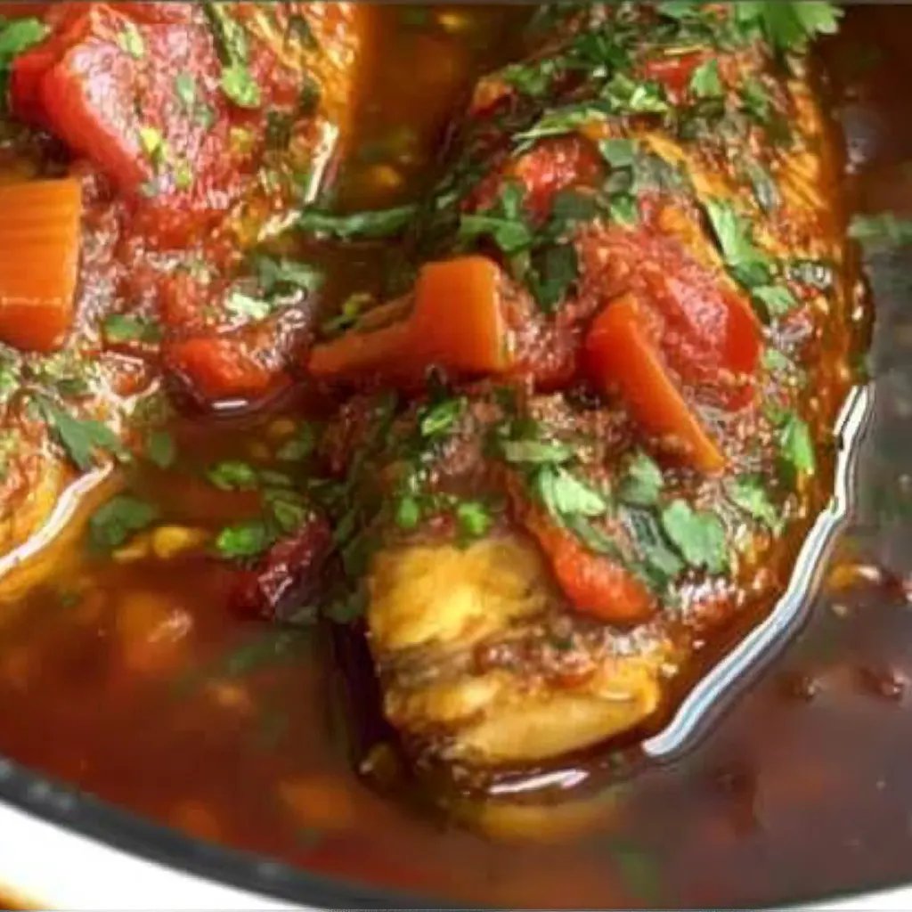 Classic Spicy Moroccan Fish in Rich Sauce
