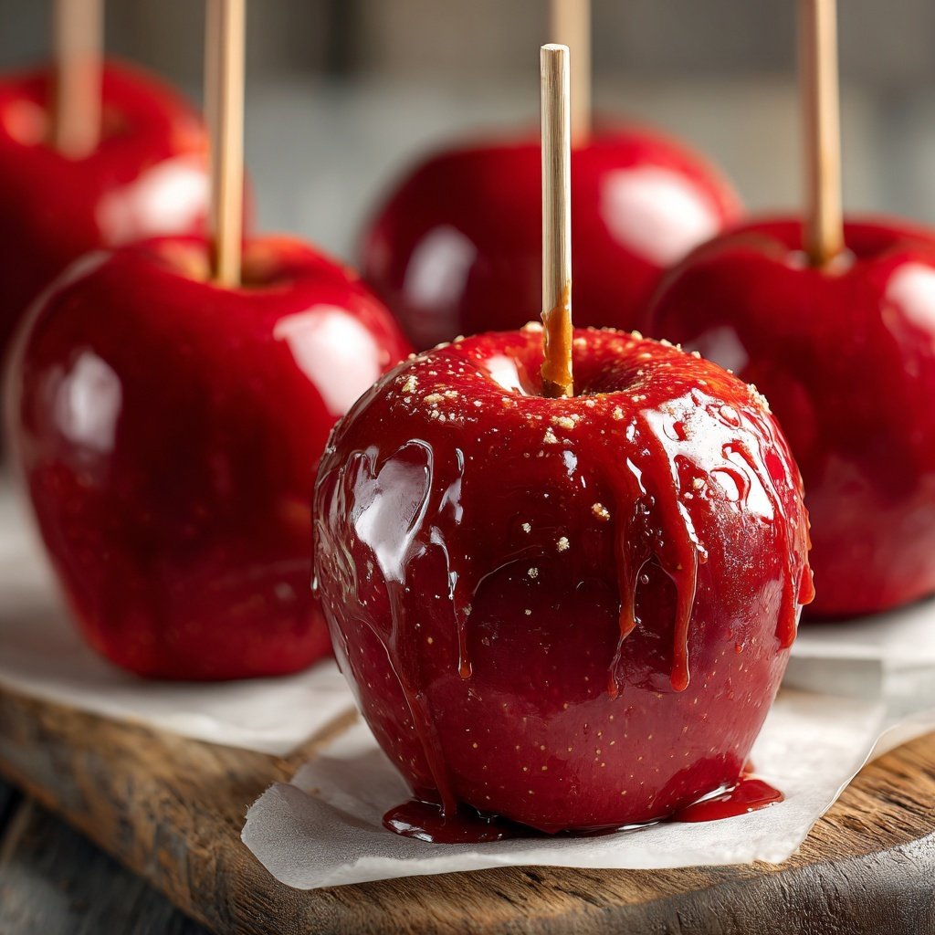 Red Glossy Candy Apples