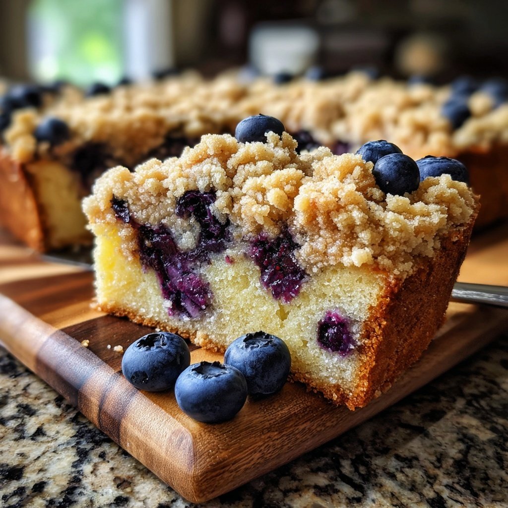 Lemon Blueberry Crumb Coffee Cake