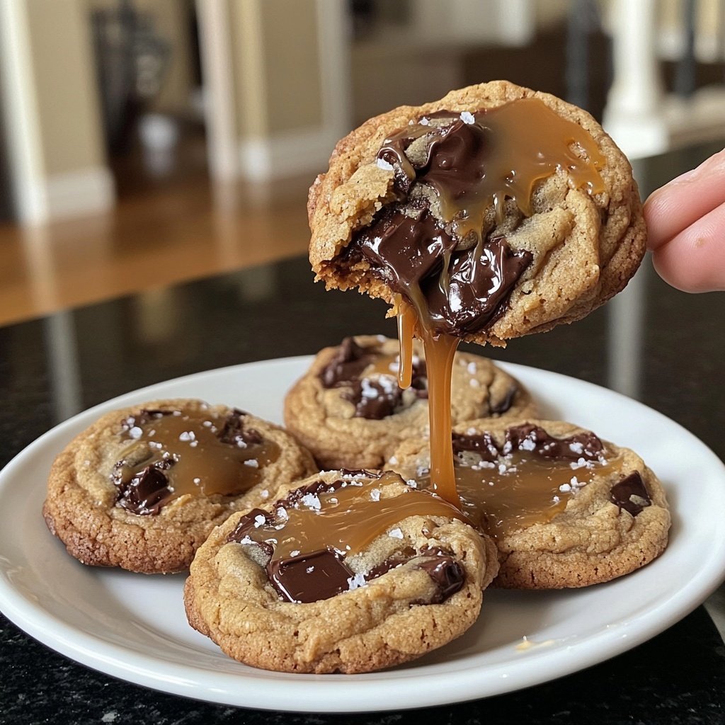 Salted Caramel Chocolate Cookies