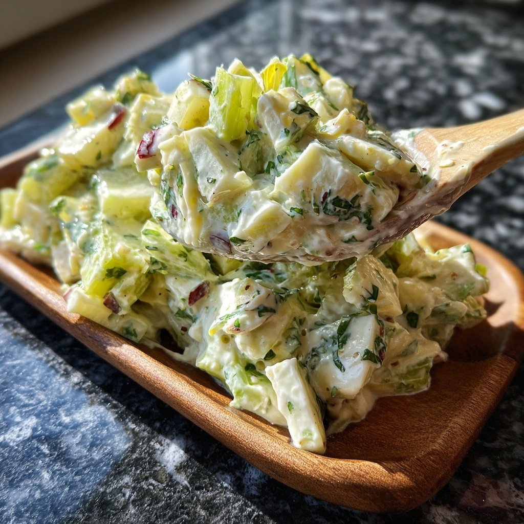 Creamy Celery Salad With Apples