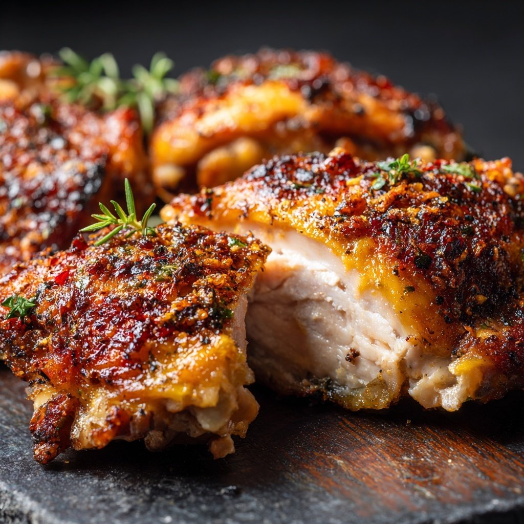 Comfort Food Baked Chicken Thighs