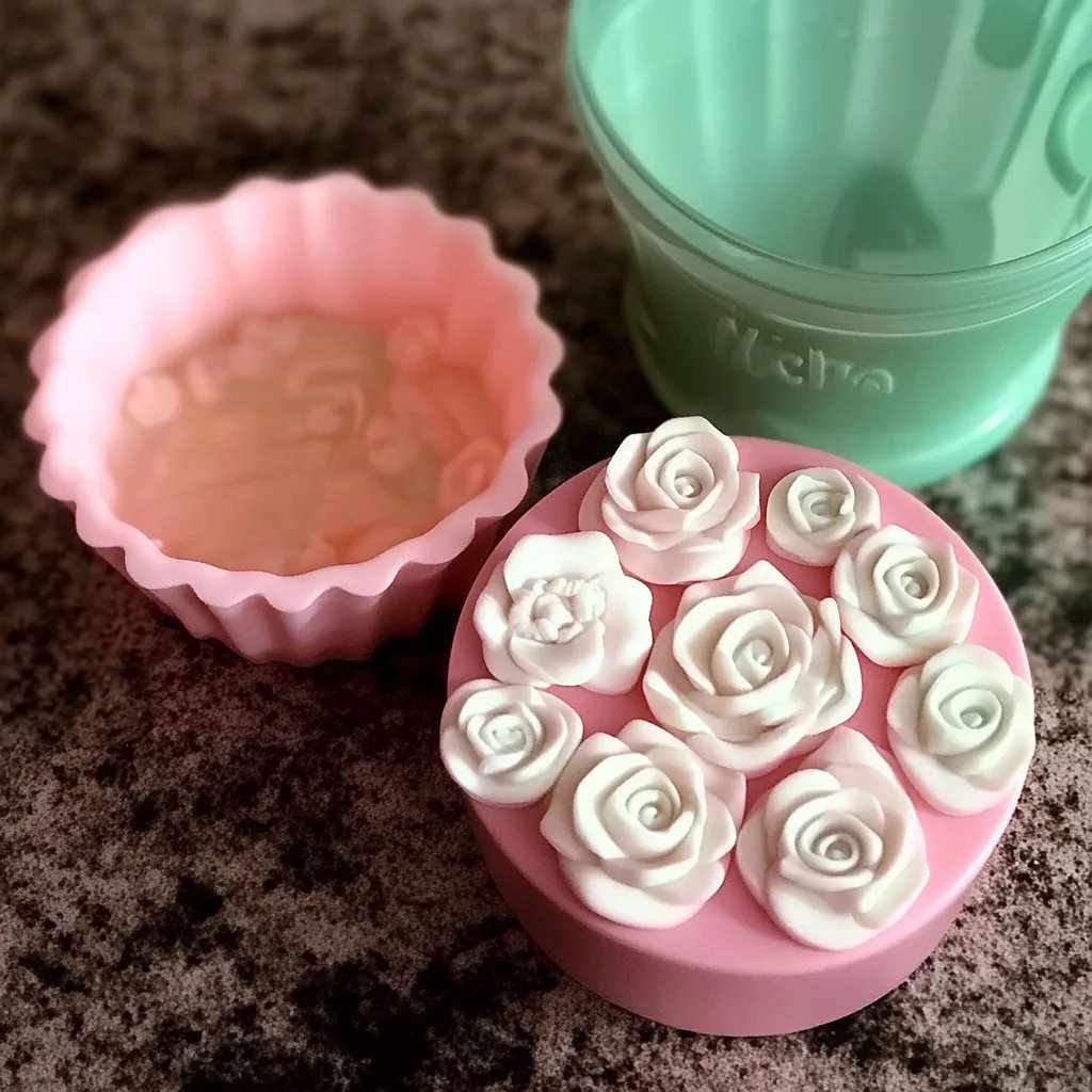 Marshmallows Blooming Roses - Silicone Mold