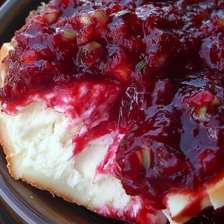 Thanksgiving Cranberry Dip Appetizer