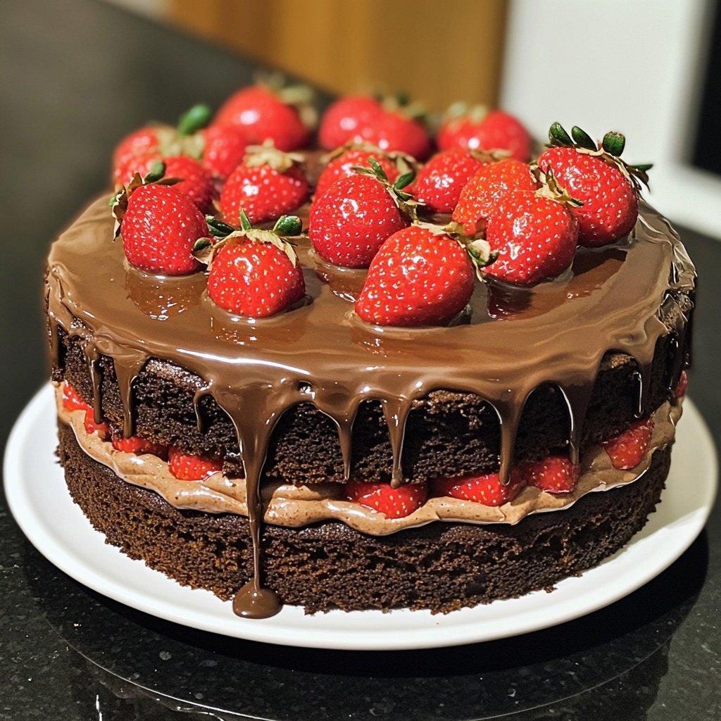 Strawberry Chocolate Cake