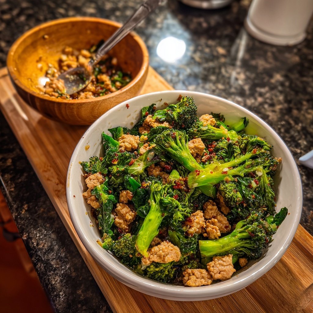 Ground Chicken And Broccoli Stir Fry