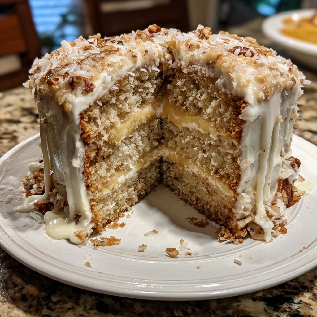 White German Chocolate Cake